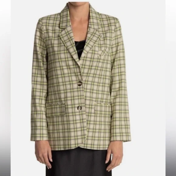 NWOT Topshop Plaid Blazer - Picture 3 of 8